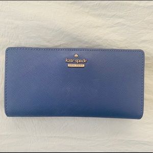 periwinkle kate spade large wallet